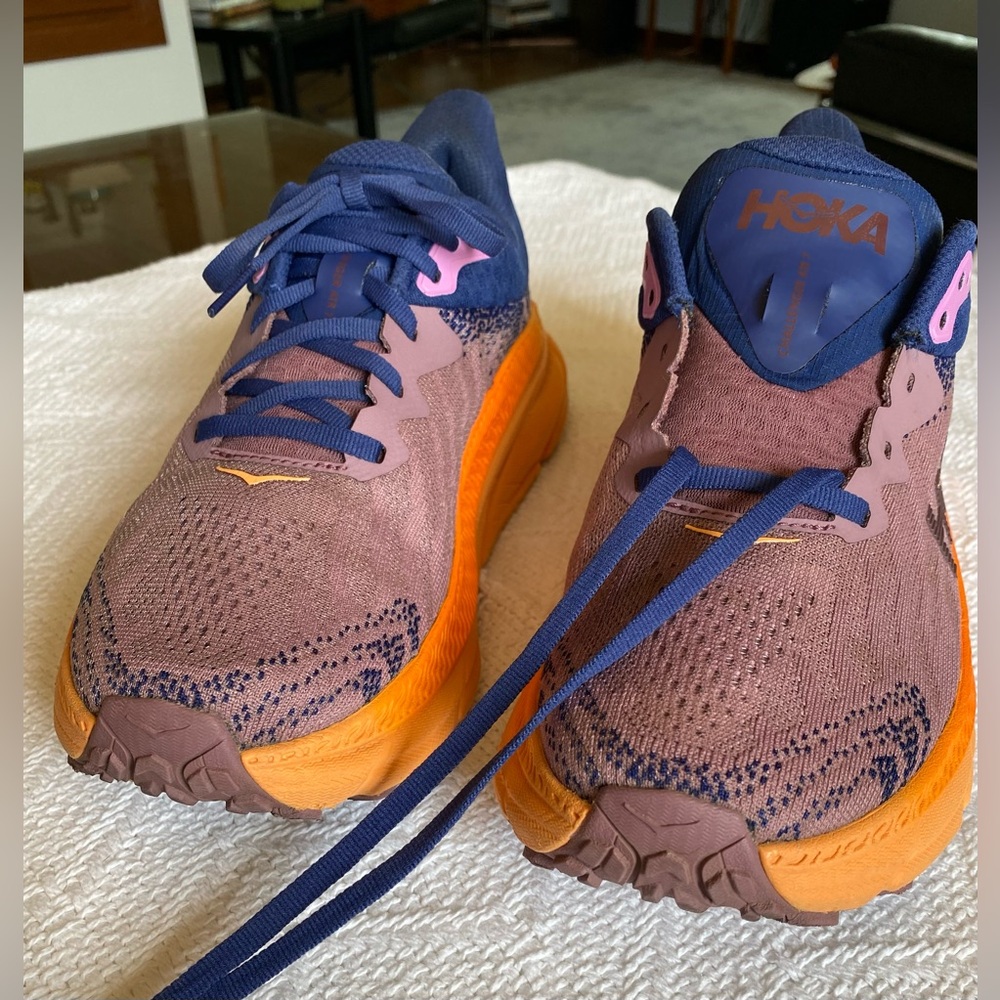 Hoka Challenger ATR 7 Plum, Navy and Orange Size Womens 8B Multi Terrain